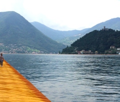 Fritz Osterrieds Blick von „The Floating Piers“